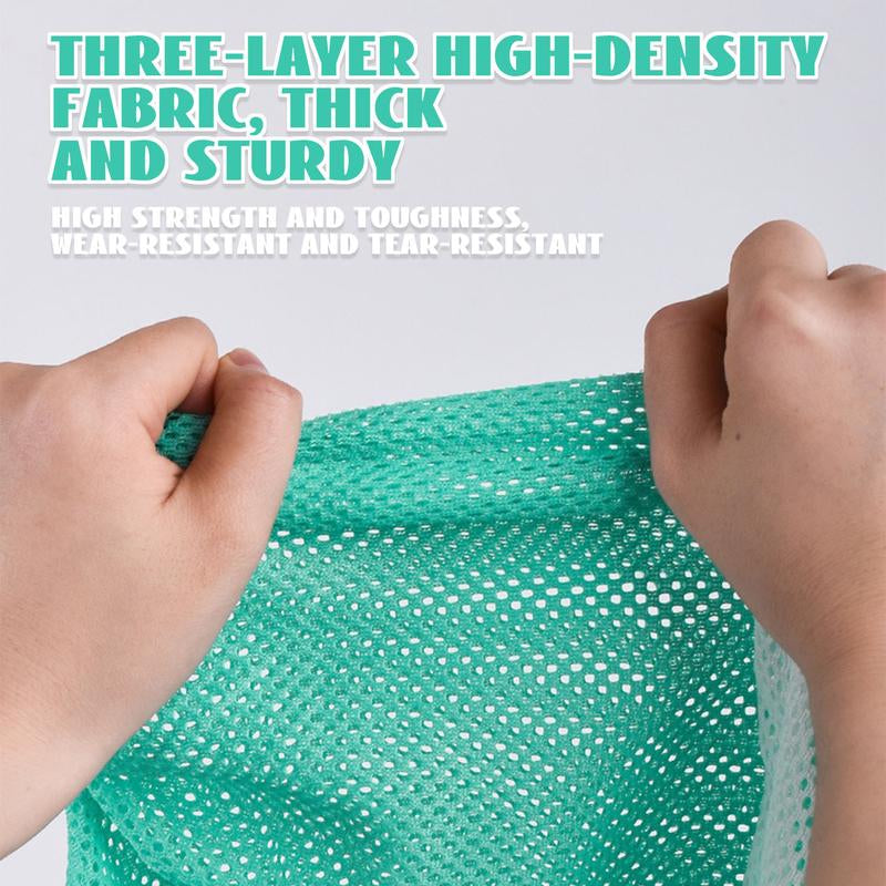 Adjustable Cat Bathing Bag - Anti-Bite & Anti-Scratch Grooming Mesh for Cats and Small Dogs (Up to 15.5 lbs) - Green