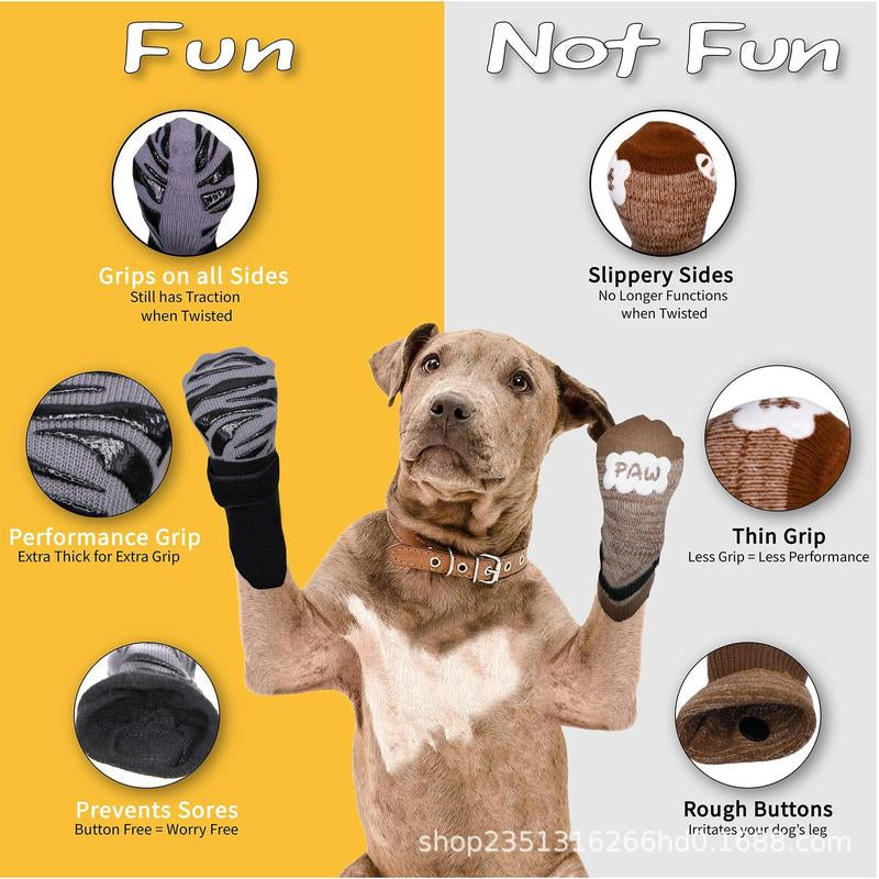 Ultimate Anti-Slip Dog Socks: Protect Paws from Licking & Hot Surfaces - Perfect for Senior Dogs & Active Pups!
