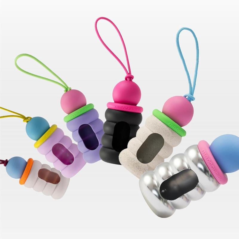 Fun & Functional MAOGOUBLUE Dog Poop Bag Dispenser with 105 Leak-Proof Bags - Stylish Cake Design with Easy Carry Hook