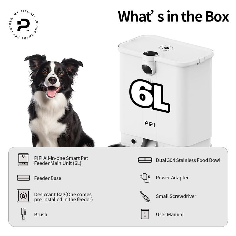 Revolutionary All-In-One AI Smart Pet Feeder with Face Recognition & Free App Control for Effortless Pet Care