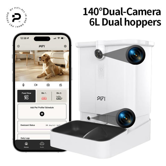 Revolutionary All-In-One AI Smart Pet Feeder with Face Recognition & Free App Control for Effortless Pet Care