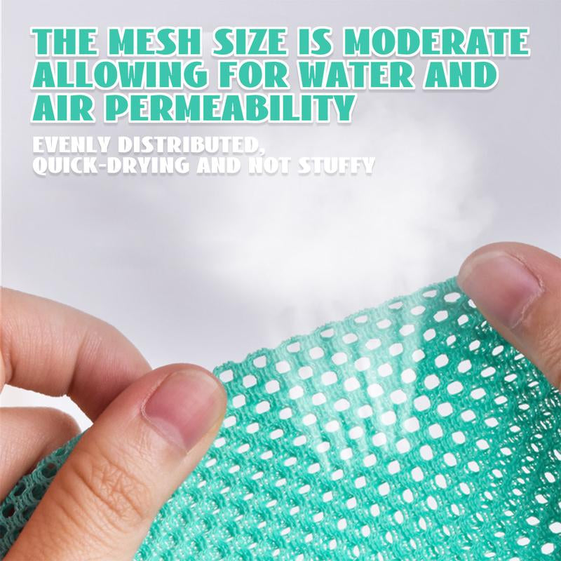 Adjustable Cat Bathing Bag - Anti-Bite & Anti-Scratch Grooming Mesh for Cats and Small Dogs (Up to 15.5 lbs) - Green