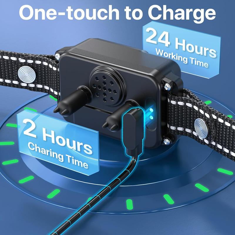 Revolutionary GPS Wireless Dog Collar Fence System - Keep Your Dog Safe with Adjustable Range and 3 Training Modes!