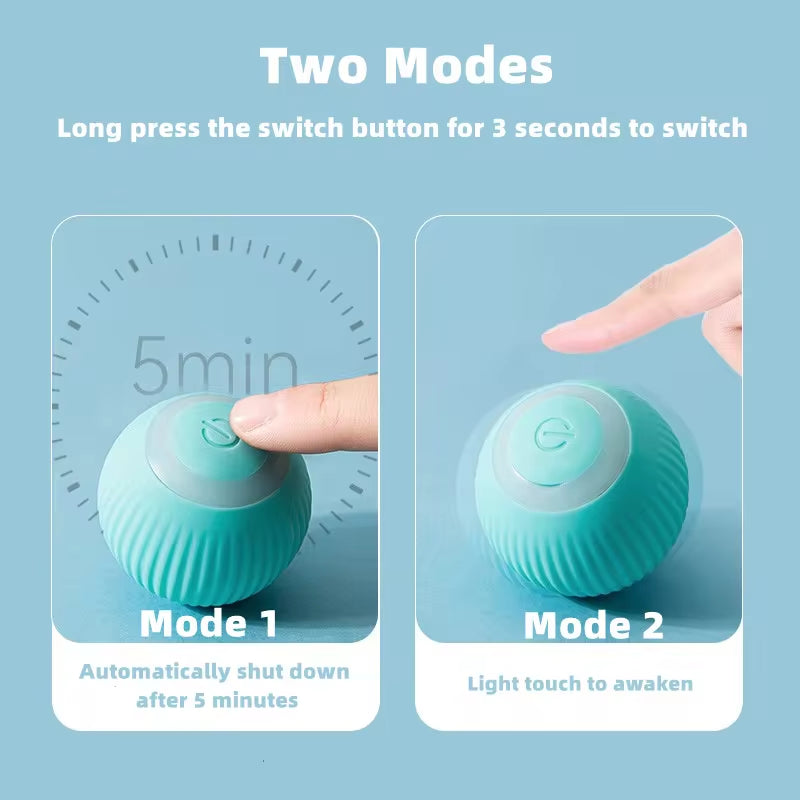 Interactive Electric Cat Ball Toys for Engaging Indoor Play - Automatic Rolling Smart Toys for Cats