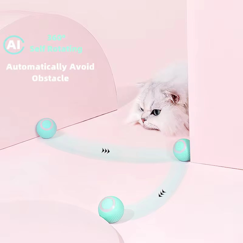 Interactive Electric Cat Ball Toys for Engaging Indoor Play - Automatic Rolling Smart Toys for Cats